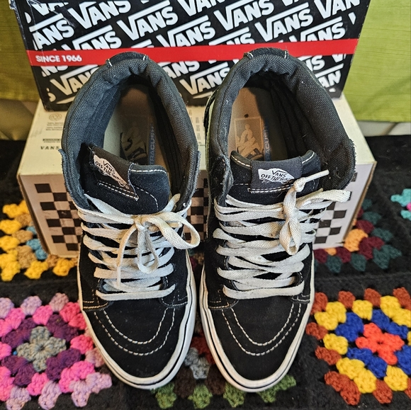 Vans ComfyCush SK8-Hi Black White Lace Up Lightweight Top Unisex Sneakers Shoes - Picture 12 of 12